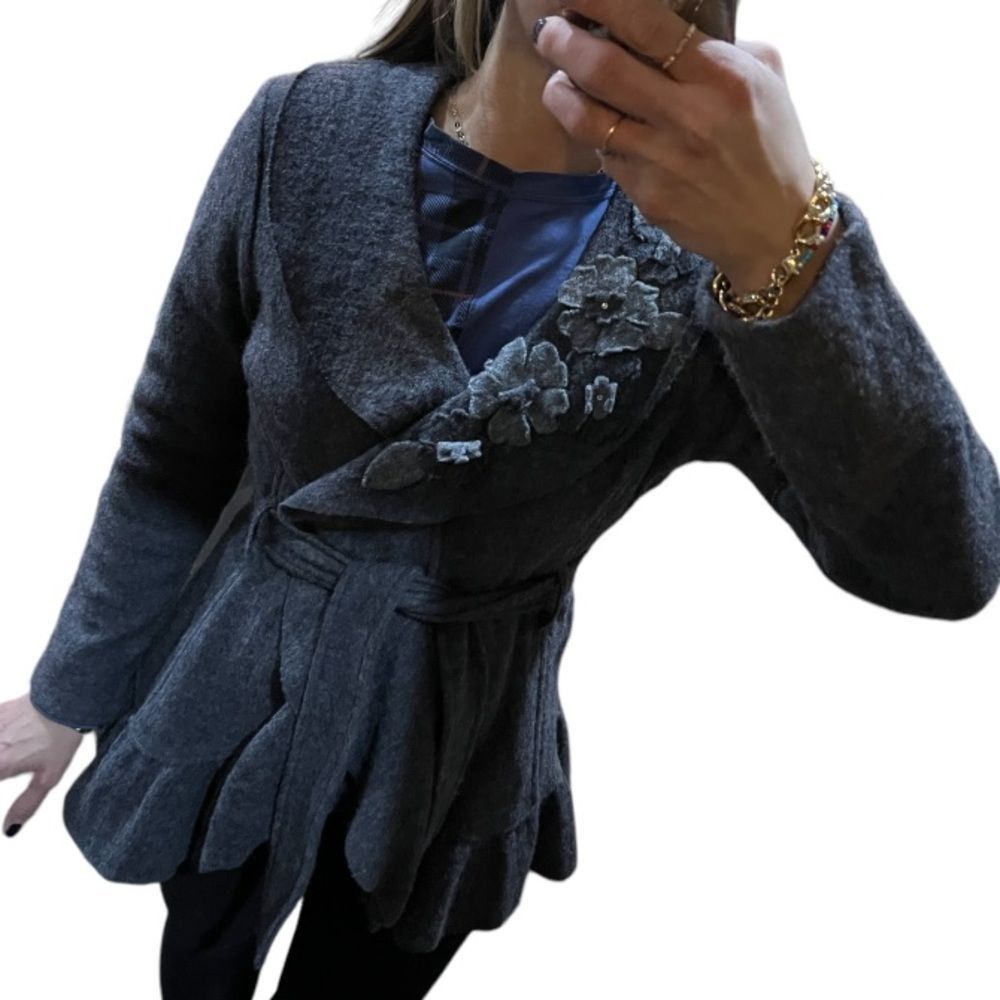 Cynthia Rowley, Gray Wool Swester S : PS - Picture 5 of 6